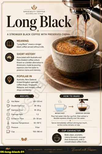 Long Black 01 - Resep Kopi / Long Black