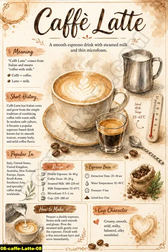 Caffe Latte 08 - Resep Kopi / Caffe Latte