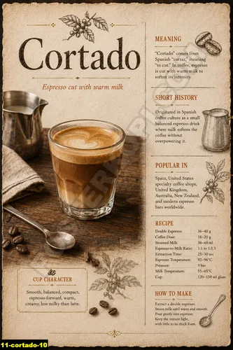 Cortado 10 - Resep Kopi / Cortado