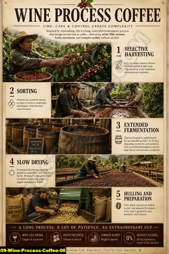 Wine Process Coffee 06 - Coffee Processing Method / Wine Process Coffee