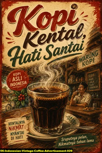 Indonesian Vintage Coffee Advertisement 029 - Coffee Quotes / Indonesian Vintage Coffee Advertisement