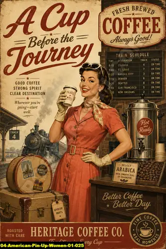 American Pin Up Women 01 025 - Pin Up Poster / American Pin Up Women 01