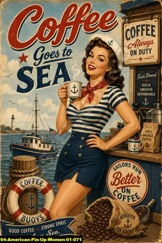 American Pin Up Women 01 071 - Pin Up Poster / American Pin Up Women 01