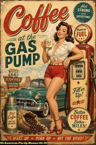 American Pin Up Women 02 35 - Pin Up Poster / American Pin Up Women 02